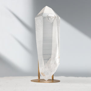 Double Terminated Quartz with Tabular Sidecar | 206gr, Brazil