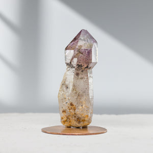 Smoky Amethyst with Hematite Scepter | 12.88gr, Africa