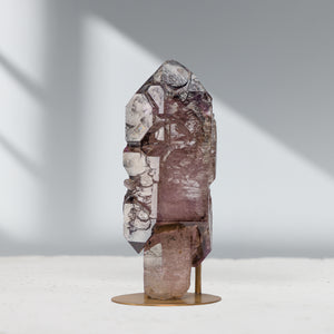 Smoky Amethyst Scepter with Hematite | 188.72gr, Africa