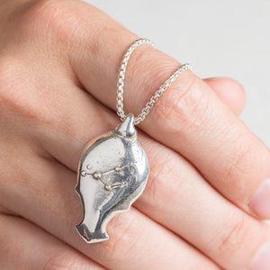 Sterling Silver 3rd Lunar Mansion Talisman Necklace