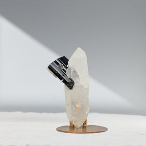 Double Terminated & Healed Quartz with Black Tourmaline | 16gr, Pakistan