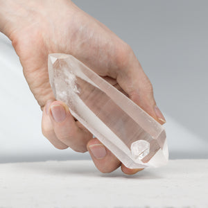 Double Terminated Quartz with Tabular Sidecar | 206gr, Brazil