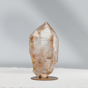 Double Terminated Quartz Twin with Iron & Window | 59gr, Brazil