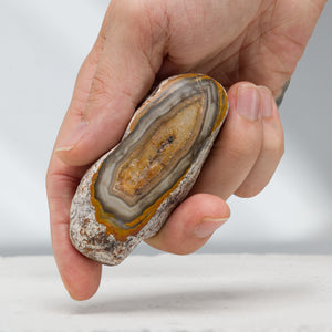 Partial Polished Agate | 120.66gr, Bahia, Brazil