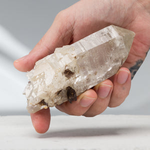 Double Terminated Cathedral Quartz with Axinite | 290gr, Pakistan