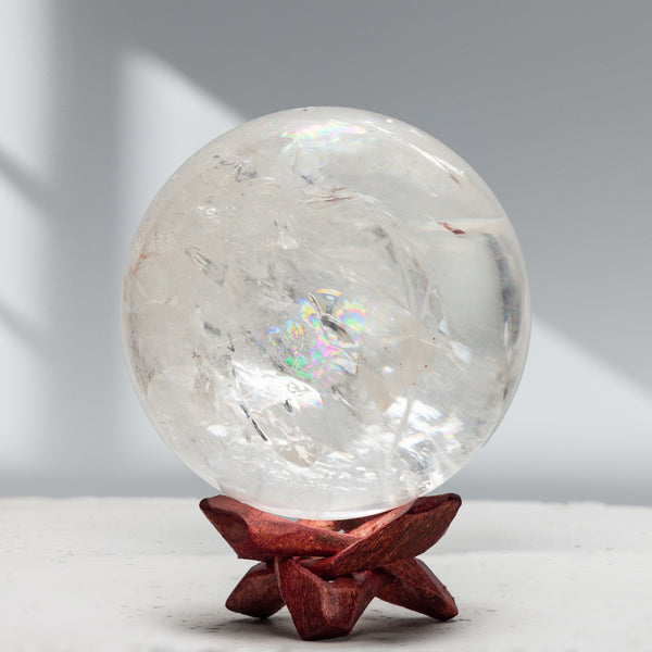 Quartz 3.58" Crystal Sphere | 1kg, Brazil