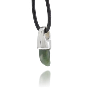 Jade Silver Charm Pendant