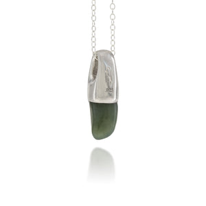 Jade Silver Charm Pendant