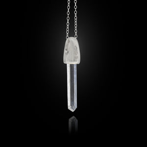 Colombian Quartz Silver Charm Pendant