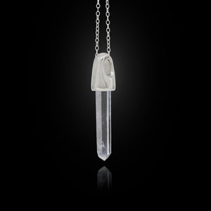 Colombian Quartz Silver Charm Pendant