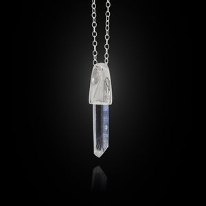 Colombian Feather Quartz Silver Charm Pendants