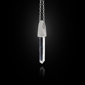Colombian Feather Quartz Silver Charm Pendants