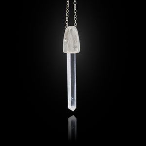 Colombian Feather Quartz Silver Charm Pendants
