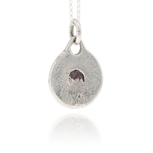 Silver & Ruby Talisman Pendant