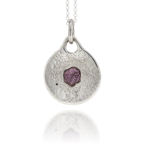 Silver & Ruby Talisman Pendant