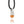 Back view of necklace with a silver and garnet crystal pendant showing the Astronumen logo and .925 engraving.