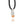 Back view of a necklace with a silver pendant featuring a orange garnet stone on a white background, with the astronumen logo and .925 etched into the metal