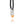 Necklace with a silver and orange pendant on a black cord against a white background
