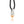 Necklace with a silver and orange crystal pendant on a black cord against a white background, with Astronumen logo and .925 etched into the pendant