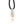 Necklace with a silver and orange pendant on a white background