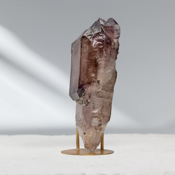 Smoky Amethyst Enhydro Scepter with Hematite | 267.12gr, Africa