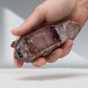 Smoky Amethyst Enhydro Scepter with Hematite | 267.12gr, Africa