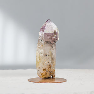 Smoky Amethyst with Hematite Scepter | 12.88gr, Africa